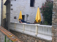 abendlicher Zustandsmeldung nach Hause