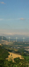 die berühmte Autbahnbrücke von Millau
